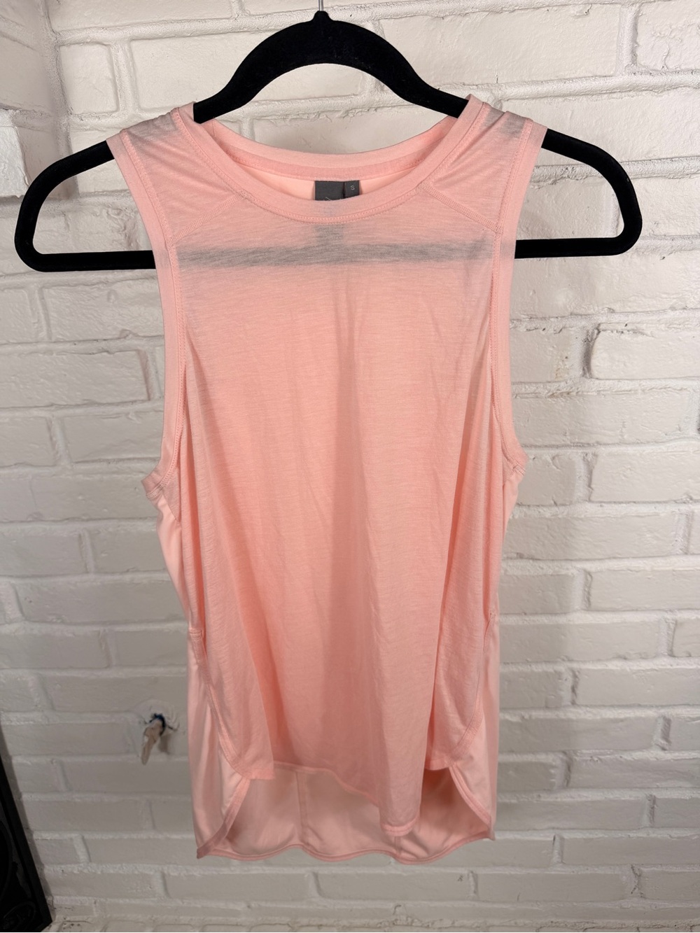 Sweaty Betty London Blush Pink Sheer Workout Tank Size Small - Picture 1 of 6